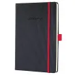 Бележник Sigel - Conceptum Red Edition, A5, на квадрати, твърди корици, черен [1]