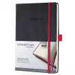 Бележник Sigel - Conceptum Red Edition, A5, на квадрати, твърди корици, черен Бележник Sigel - Conceptum Red Edition, A5, на квадрати, твърди корици, черен