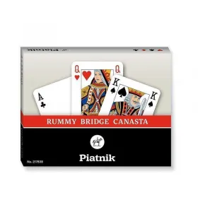 Карти за игра Piatnik, 2 тестета, Реми, Бридж, Канаста снимка