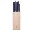 Комплект 5 кухненски ножа Opinel Intempora с дървена стойка [1]