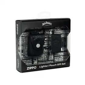 Комплект запалка и калъф Zippo Jack Daniels Black Matte 48460 снимка