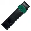 Кожен калъф за две пишещи средсва Pelikan - Black/Green