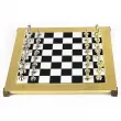 Луксозен шах Manopoulos - Metal Staunton Black/Gold, 36x36 см [2]