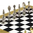 Луксозен шах Manopoulos - Metal Staunton Black/Gold, 36x36 см [3]