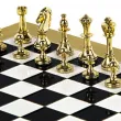 Луксозен шах Manopoulos - Metal Staunton Black/Gold, 36x36 см [4]