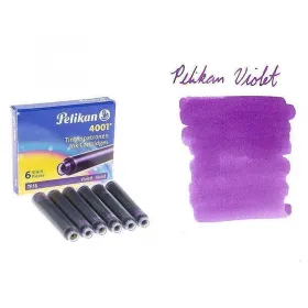 Патрончета Pelikan - къси, 6x броя, лилави снимка