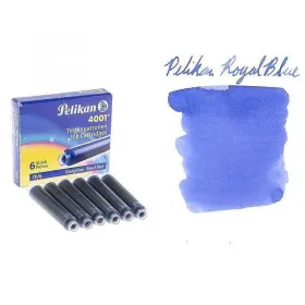 Патрончета Pelikan - къси, 6x броя, сини снимка