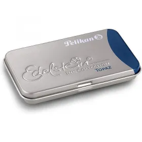 Патрончета за писалка Pelikan - Edelstein Blue Topaz- дълги, 6x броя снимка