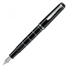 Писалка Pelikan - 215 Series, Black/Silver, F перо снимка