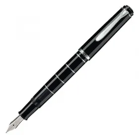 Писалка Pelikan - 215 Series, Black/Silver, M перо снимка