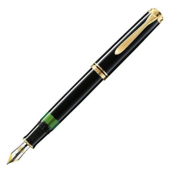 Писалка Pelikan - Souveran 400 Series, черна, М перо