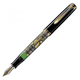 Писалка Pelikan - Toledo 900 Series, F перо, златно покритие, ръчно гравиран снимка