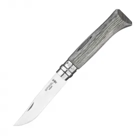 Сгъваем нож Opinel №8 Grey Laminated Birch, острие 8.5 см