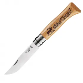 Сгъваем нож Opinel Animalia №8, острие 8.5 см, лос