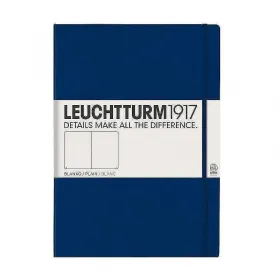 Тефтер А4+ Leuchtturm1917 Notebook Master Classic Navy, твърди корици, бели страници снимка