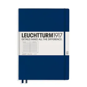 Тефтер А4+ Leuchtturm1917 Notebook Master Classic Navy, твърди корици, на редове снимка