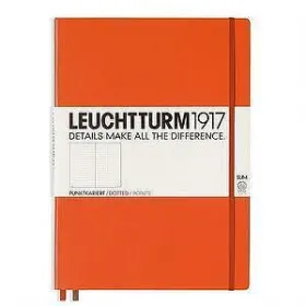 Тефтер А4+ Leuchtturm1917 Notebook Master Slim Orange, твърда корица, на точки снимка