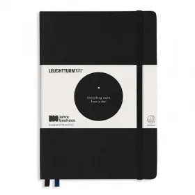 Тефтер А5 Leuchtturm1917 BAUHAUS Collection Black, твърди корици снимка