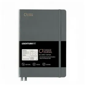 Тефтер А5 Leuchtturm1917 Change Journal Notebook Anthracite, твърди корици снимка