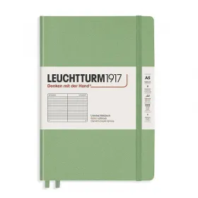 Тефтер А5 Leuchtturm1917 Muted Colors Collection Sage, твърди корици, на редове снимка