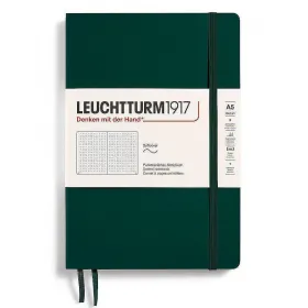 Тефтер A5 Leuchtturm1917 Natural Colors Collection - Forest Green, мека корица, на точки снимка