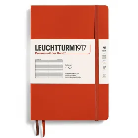 Тефтер A5 Leuchtturm1917 Natural Colors Collection - Fox Red, мека корица, на редове снимка