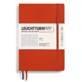 Тефтер A5 Leuchtturm1917 Natural Colors Collection - Fox Red, мека корица, на точки снимка