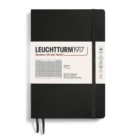 Тефтер A5 Leuchtturm1917 Notebook Classic Black, мека корица, на квадратчета снимка