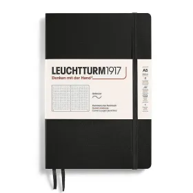 Тефтер A5 Leuchtturm1917 Notebook Classic Black, мека корица, на точки снимка