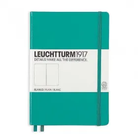 Тефтер А5 Leuchtturm1917 Notebook Medium Emerald, твърди корици, бели страници снимка
