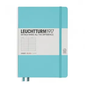 Тефтер А5 Leuchtturm1917 Notebook Medium Ice Blue, твърди корици, на редове снимка