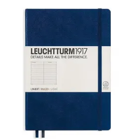 Тефтер А5 Leuchtturm1917 Notebook Medium Navy, твърди корици, на редове снимка