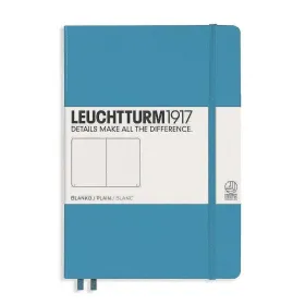 Тефтер А5 Leuchtturm1917 Notebook Medium Nordic Blue, твърди корици, бели страници снимка