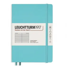 Тефтер А5 Leuchtturm1917 Rising Colors Collection - Aquamarin, твърди корици, на редове снимка