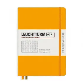 Тефтер А5 Leuchtturm1917 Rising Colors Collection - Rising Sun, твърди корици, на точки снимка