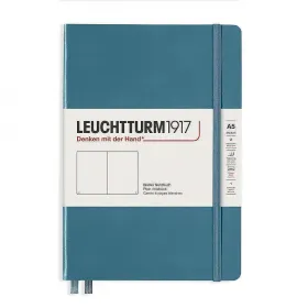 Тефтер А5 Leuchtturm1917 Rising Colors Collection - Stone Blue, твърди корици, бели страници снимка