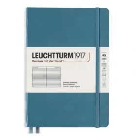 Тефтер А5 Leuchtturm1917 Rising Colors Collection - Stone Blue, твърди корици, на редове снимка
