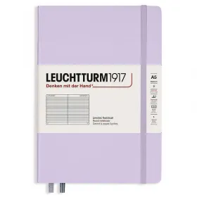 Тефтер А5 Leuchtturm1917  Smooth Colors Collection Lilac, твърди корици, на редове снимка