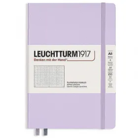 Тефтер А5 Leuchtturm1917  Smooth Colors Collection Lilac, твърди корици, на точки снимка