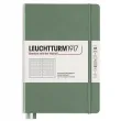 Тефтер А5 Leuchtturm1917 Smooth Colors Collection Olive, твърди корици, на точки Тефтер А5 Leuchtturm1917 Smooth Colors Collection Olive, твърди корици, на точки