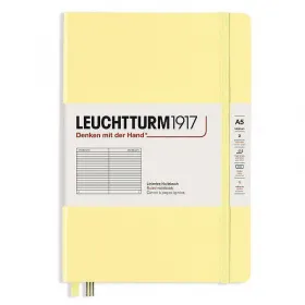 Тефтер А5 Leuchtturm1917 Smooth Colors Collection Vanilla, твърди корици, на редове снимка
