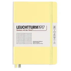 Тефтер А5 Leuchtturm1917 Smooth Colors Collection Vanilla, твърди корици, на точки снимка