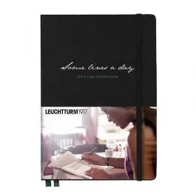 Тефтер А5 Leuchtturm1917 Some Lines a day - 5 години, Black, твърди корици снимка