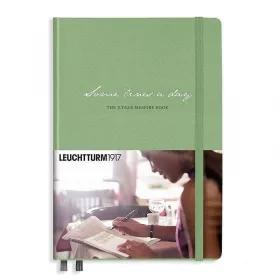 Тефтер А5 Leuchtturm1917 Some Lines a day - 5 години, Sage, твърди корици снимка
