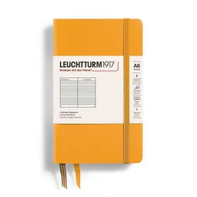 Тефтер А6 Leuchtturm1917 Notebook Rising Colors -  Rising Sun, твърда корица, на редове снимка
