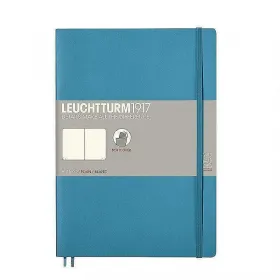 Тефтер B5 Leuchtturm1917 Notebook Composition Nordic Blue, мека корица, бели страници снимка