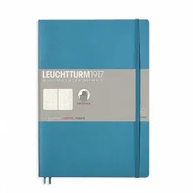 Тефтер B5 Leuchtturm1917 Notebook Composition Nordic Blue, мека корица, на точки снимка