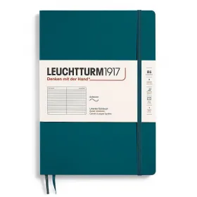Тефтер B5 Leuchtturm1917 Notebook Composition Pacific Green, меки корици, на редове снимка