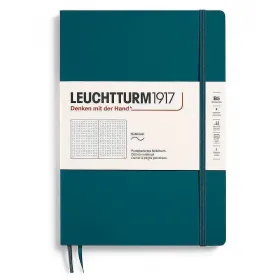 Тефтер B5 Leuchtturm1917 Notebook Composition Pacific Green, меки корици, на точки снимка