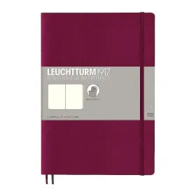 Тефтер B5 Leuchtturm1917 Notebook Composition Port Red, меки корици, бели страници снимка